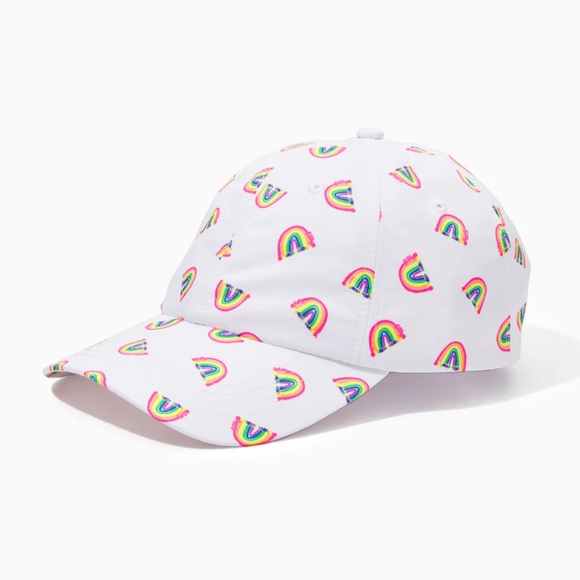 NIP Lilly Pulitzer Run Around Hat Rainbow Pride Palette - Picture 3 of 3